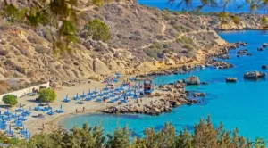 Protaras konnos bay beach view